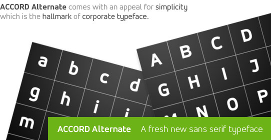 Accord Alternate Typeface Design