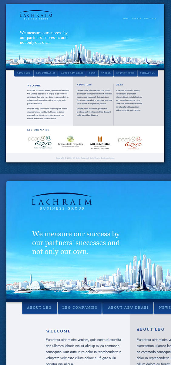 Lakhraim - Web Interface Design