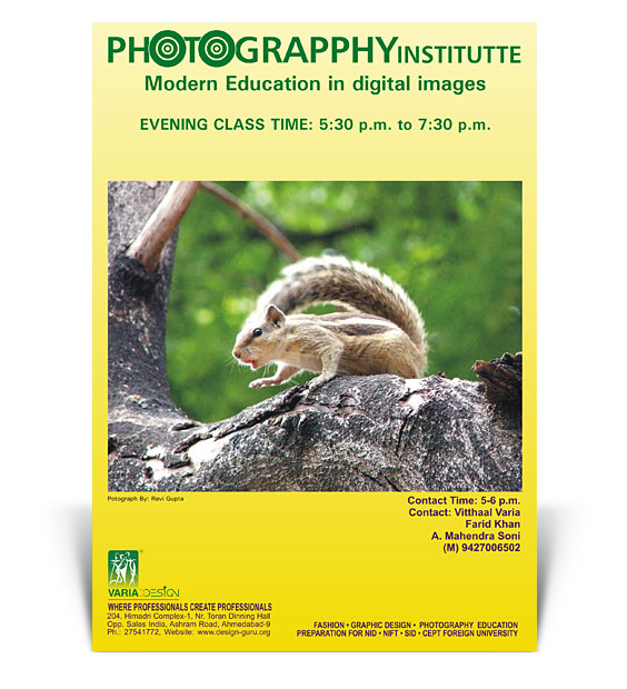 Poster Design for Photograpphy Institutte