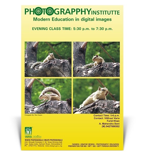 Poster Design for Photograpphy Institutte