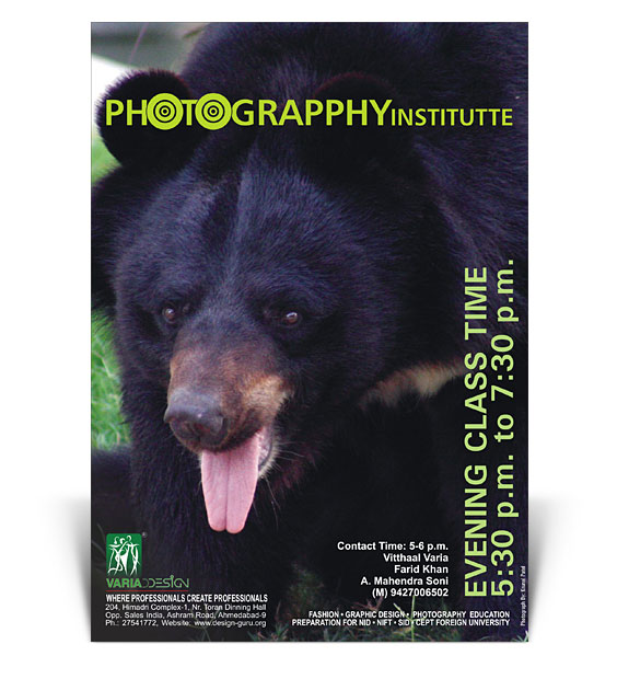 Poster Design for Photograpphy Institutte