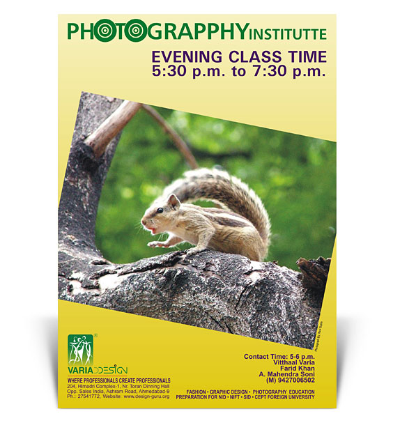 Poster Design for Photograpphy Institutte