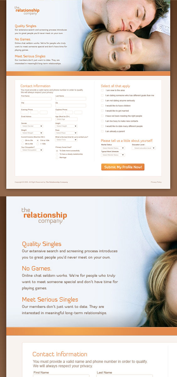 The Relationship Company - Web Design