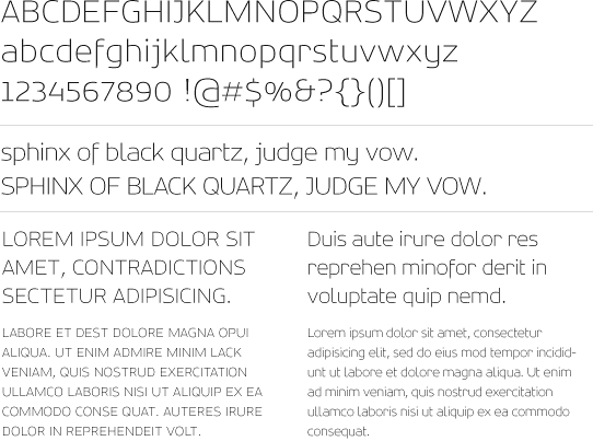 SONE Thin - Typeface Design